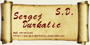 Sergej Durkalić vizit kartica